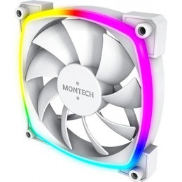 Вентилятор для корпуса Montech AX120 ARGB 120х120x25 белый 4-pin 27дБ (AX120 PWM WHITE) Ret [AX120 PWM WHITE]