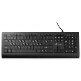Клавиатура Оклик 155M черный USB slim (подставка для запястий) (1678057) кабель 1.6м