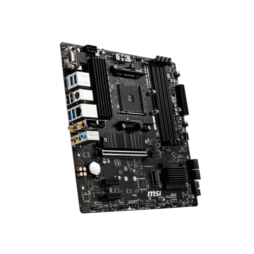 Материнская плата/ MB MSI AMD B550 sAM4, 4xDDR4(128GB), D-SUB/HDMI 2.1/DP, 1xPCIe 4.0x16, 2xPCIe 3.0, 1xLAN, Wi-Fi, BT, 4xSATA 6Gb/s, 2xM.2, 4xUSB 3.2, 2xUSB 2.0, 1xPS/2, mATX