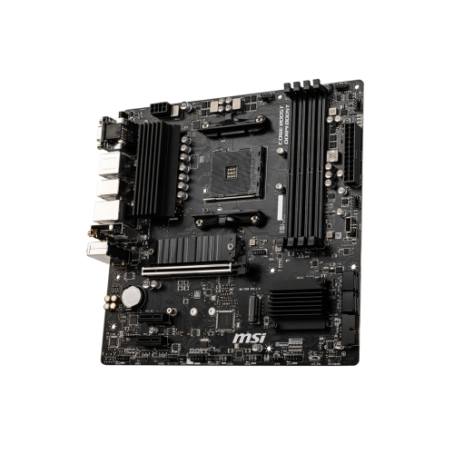 Материнская плата/ MB MSI AMD B550 sAM4, 4xDDR4(128GB), D-SUB/HDMI 2.1/DP, 1xPCIe 4.0x16, 2xPCIe 3.0, 1xLAN, Wi-Fi, BT, 4xSATA 6Gb/s, 2xM.2, 4xUSB 3.2, 2xUSB 2.0, 1xPS/2, mATX