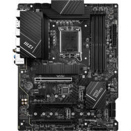 Материнская плата/ MB MSI INTEL Z790 s1700, 4xDDR5(256GB), HDMI 2.1/DP, 1xPCIe 5.0x16, 1xPCIe 4.0x16, 1xPCIe 3.0x16, 1xPCIe 3.0, 1xLAN (2.5GbE), Wi-Fi, BT, 6xSATA 6Gb/s, 4xM.2, 1xUSB-C, 3xUSB 3.2, 4xUSB 2.0, 1xPS/2, ATX