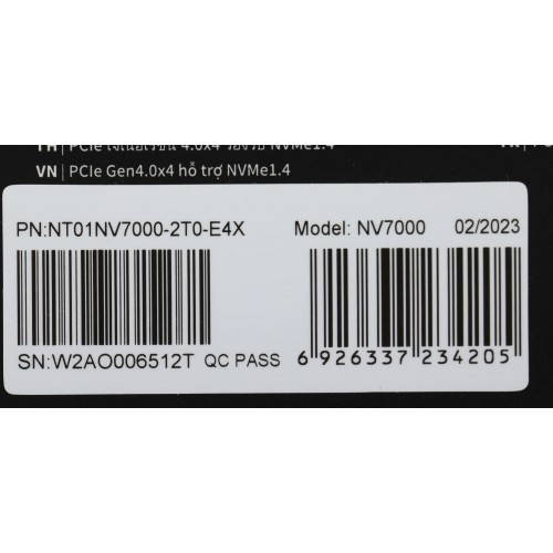 Твердотельный накопитель Netac NV7000 2TB PCIe 4.0 x4 M.2 2280 - Высокая скорость и надежность для вашего ПК