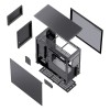Корпус JONSBO D41 STD Midi-Tower без блока питания, черный, с USB-A 3.2 и USB-C 3.2, поддержка ATX и mATX