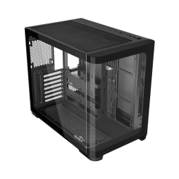 Корпус ПК без блока питания/ Case SAMA V60E Black, Midi-Tower, TG, no fans, 2xUSB 3.0 + 1xUSB 3.2 Type-C, ATX, mATX, mITX Black