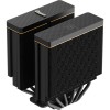 Кулер для процессора Ocypus Iota A62 BK: 260W, 4-pin PWM, LED, 158mm, Al/Cu, 120mm вентиляторы, AM5/AM4, черный