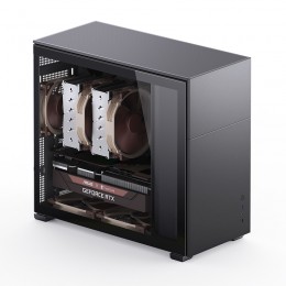 Корпус без блока питания/ Case JONSBO D41 STD, Midi-Tower, TG, no fan, 1xUSB-A 3.2 + 1xUSB-C 3.2, ATX, mATX Black