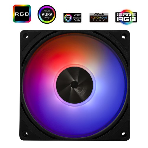 Кулер для корпуса/ Case Cooler Thermalright TL-P9-S (92x92x25mm, 4-pin PWM, ARGB, 32.77CFM, 23.85dBA, 2200RPM, Black)