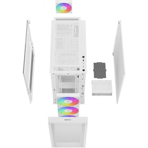 Корпус Deepcool CH560 белый ATX - 8 вентиляторов 120мм, 3 вентилятора 140мм, USB 3.0, без БП