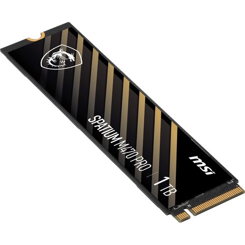 MSI SSD SPATIUM M470 Pro, 1000GB, M.2(22x80mm), NVMe, PCIe 4.0 x4, 3D TLC, R/W 6000/4500, IOPs 950 000/950 000, TBW 320, DWPD 0.2 (5 лет) MSI