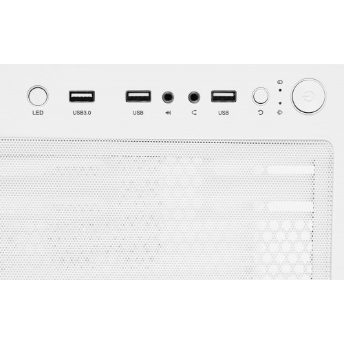 Корпус Formula Crystal Z1 белый ATX с 3 вентиляторами 120mm, USB 2.0 и USB 3.0, аудио разъемом и блоком питания