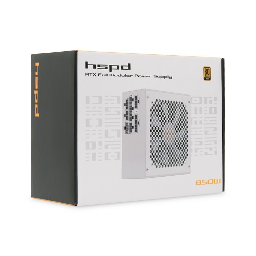 Блок питания/ Power Supply HSPD, 850W 80+ Gold (ATX, 3.1, PCIe 5.1, Full modular, 1x24(20+4)pin 600mm, 1xCPU*2 8(4+4)pin 700mm, 2xPCIe*2 8(6+2)pin 600+150mm, 1x12V(2x6) 12+4pin 600W 550mm, 2xSATA*4 500+150+150+150mm, 1xMOLEX*3 500+150+150mm , Active, 120x