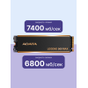 Твердотельный накопитель/ ADATA SSD LEGEND 960 MAX, 4000GB, M.2(22x80mm), NVMe 1.4, PCIe 4.0 x4, 3D NAND, R/W 7400/6800MB/s, IOPs 700 000/550 000, DRAM buffer 4000MB, TBW 3120, DWPD 0.43, with BIG Heat Spreader (5 лет) ADATA