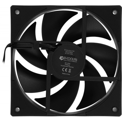 Вентилятор ID-Cooling AF-125-K 120мм черный 4-pin с низким уровнем шума 30дБ для корпуса