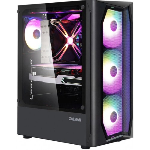 Корпус Zalman N4 REV.1 черный ATX с 5 вентиляторами 120mm и 2 вентиляторами 180mm, USB 2.0/3.0 и аудио, идеальный для вашего ПК