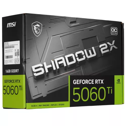 Видеокарта/ GeForce RTX 5060 Ti 16G SHADOW 2X OC PLUS MSI