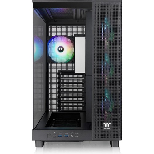 Купить корпус Thermaltake View 380 XL TG ARGB черный без БП E-ATX с 2 вентиляторами 120mm и 2 USB 3.0