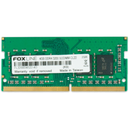 Память оперативная/ Foxline SODIMM 4GB 3200 DDR4 CL22 (512*8)