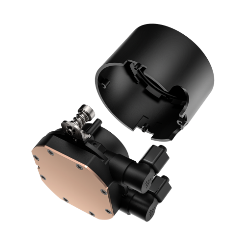 Система охлаждения/ Water Cooling System PCCooler DA240 ARGB BK (270W, 240mm, Black, ARGB/ Fans: 2x120mm, 73.6CFM, -dBA, 1800RPM/ Pump height 55mm, -dBA, 3000RPM, Rad thickness 27mm/ S: 1851, 1700, 1200, 20XX, 115X, AM5, AM4) PcCooler