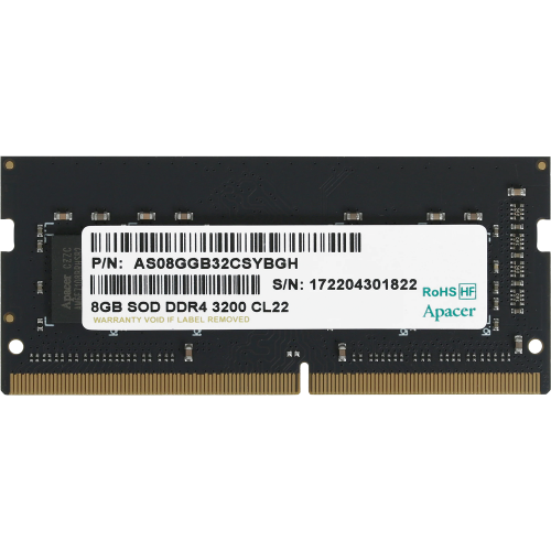 Модуль памяти для ноутбука APACER SODIMM 8GB DDR4-3200 ES08G21GSH