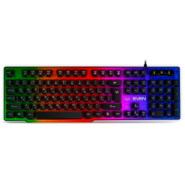 Игровая клавиатура KB-G8500 (104 кл, 12 Fn функций, прозрач. корп.,подсв, мет. основание )