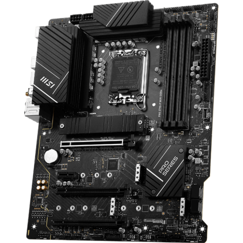 Материнская плата/ MB MSI INTEL Z790 s1700, 4xDDR5(256GB), HDMI 2.1/DP, 1xPCIe 5.0x16, 1xPCIe 4.0x16, 1xPCIe 3.0x16, 1xPCIe 3.0, 1xLAN (2.5GbE), Wi-Fi, BT, 6xSATA 6Gb/s, 4xM.2, 1xUSB-C, 3xUSB 3.2, 4xUSB 2.0, 1xPS/2, ATX MSI