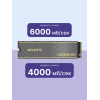 Твердотельный накопитель/ ADATA SSD LEGEND 860, 1000GB, M.2(22x80mm), NVMe 1.4, PCIe Gen 4x4, 3D NAND, R/W 6000/4000MB/s, IOPs н.д./н.д., TBW 320, DWPD 0.2 (5 лет) ADATA