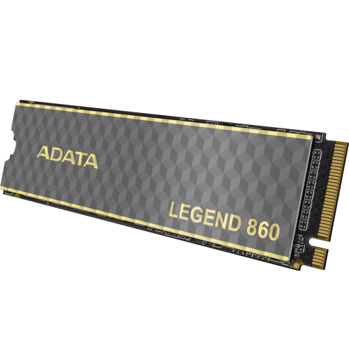 Твердотельный накопитель/ ADATA SSD LEGEND 860, 1000GB, M.2(22x80mm), NVMe 1.4, PCIe Gen 4x4, 3D NAND, R/W 6000/4000MB/s, IOPs н.д./н.д., TBW 320, DWPD 0.2 (5 лет) ADATA