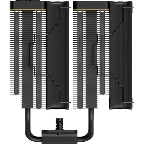 Кулер для процессора Ocypus Iota A62 BK: 260W, 4-pin PWM, LED, 158mm, Al/Cu, 120mm вентиляторы, AM5/AM4, черный