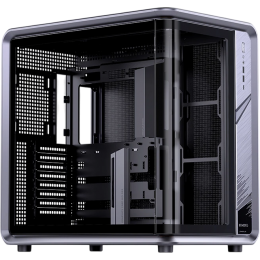 Корпус без блока питания/ Case JONSBO BO400CG, Midi-Tower, TG, no fan, 2xUSB-A 3.0 + 1xUSB-C 3.2, ATX, mATX, mITX Grey