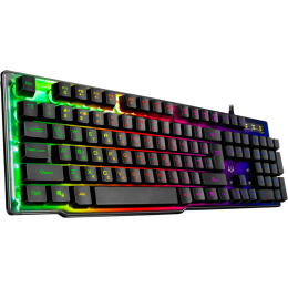 Игровая клавиатура KB-G8500 (104 кл, 12 Fn функций, прозрач. корп.,подсв, мет. основание )