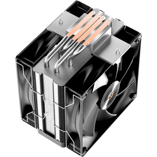 Кулер для процессора Ocypus Delta A40 Elite BK с двойным вентилятором: мощность 220W, низкий уровень шума 29dBA, совместимость с AM5/AM4