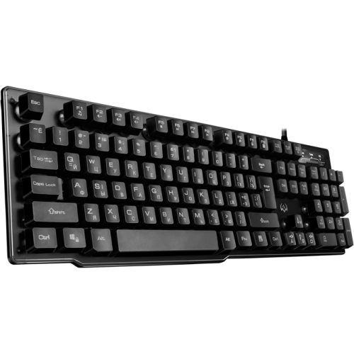Игровая клавиатура KB-G8500 (104 кл, 12 Fn функций, прозрач. корп.,подсв, мет. основание ) Sven