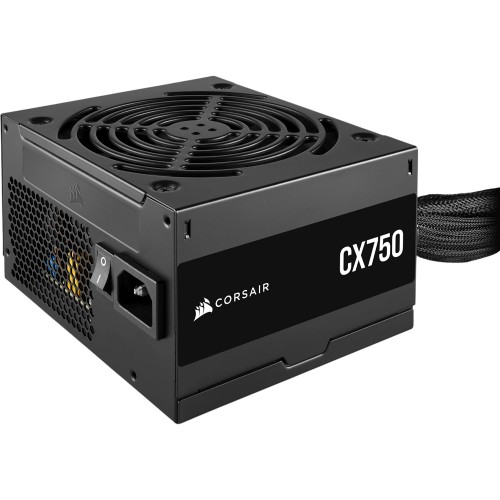 Купить блок питания Corsair CX750, 750W 80+ Bronze, ATX, не модульный, с активным PFC и 120мм вентилятором - идеальное решение для вашего ПК