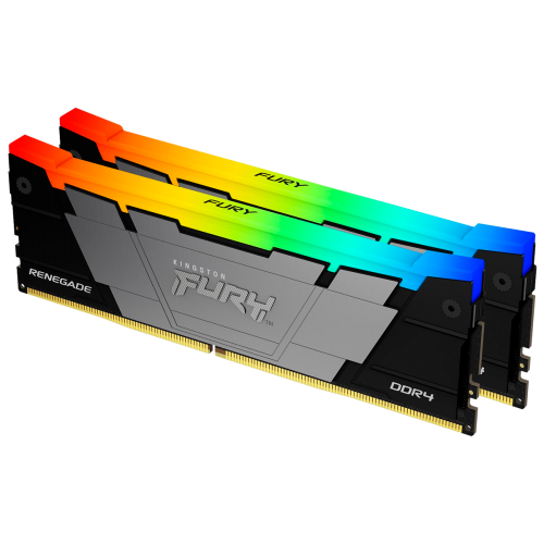 Память оперативная/ Kingston 16GB 3200MT/s DDR4 CL16 DIMM (Kit of 2) FURY Renegade RGB Kingston