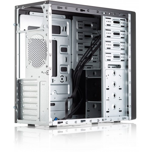 Корпус ATX Foxline FL-886 без блока питания: черный, 2xUSB 3.0, без кабеля питания и вентилятора