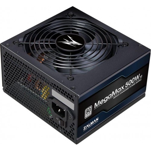 Блок питания Zalman ATX 500W ZM500-TXII V2 80+ с 120мм вентилятором и 6xSATA - надежное решение для вашего ПК