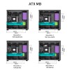 Корпус JONSBO D41 STD Midi-Tower без блока питания, черный, с USB-A 3.2 и USB-C 3.2, поддержка ATX и mATX