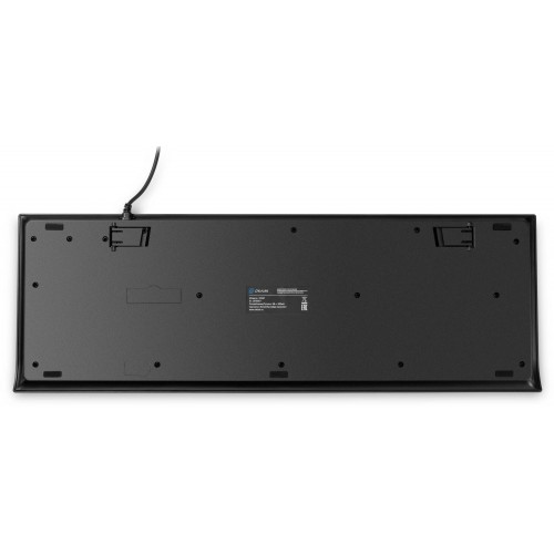 Клавиатура Оклик 155M USB Slim с Подставкой для Запястий - Черный, 1.6м Кабель