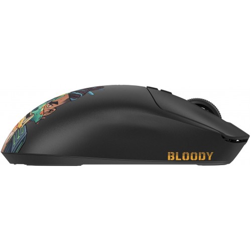 Мышь A4Tech Bloody R72 Ultra Duo черный/рисунок оптическая 20000dpi беспров. USB/USB-C 6but (R72 ULTRA DUO RENEGADEMIDNIGHT)