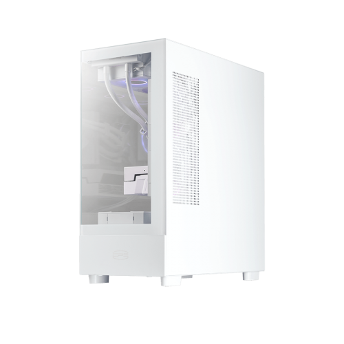 Корпус без блока питания/ Case PCCooler C3 Q500 WH, Midi-Tower, TG, no fans, 1xUSB 3.0 + 1xUSB 2.0 + 1xUSB-C, ATX, mATX, mITX White