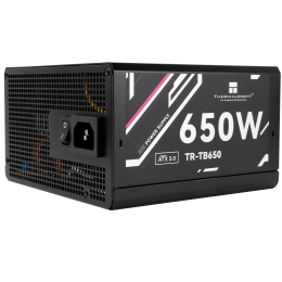 Блок питания 650W/ Power Supply Thermalright, 650W 80+ Bronze (ATX, 3.0, Full modular, 1x24(20+4)pin, 2xCPU 8(4+4)pin, 4xPCIe*2 8(6+2)pin, 3xSATA3, 3xMOLEX4pin, Active, 120x120mm, 150x140x86mm, APFC, black)