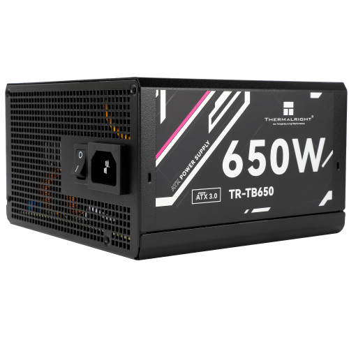 Блок питания 650W/ Power Supply Thermalright, 650W 80+ Bronze (ATX, 3.0, Full modular, 1x24(20+4)pin, 2xCPU 8(4+4)pin, 4xPCIe*2 8(6+2)pin, 3xSATA3, 3xMOLEX4pin, Active, 120x120mm, 150x140x86mm, APFC, black)