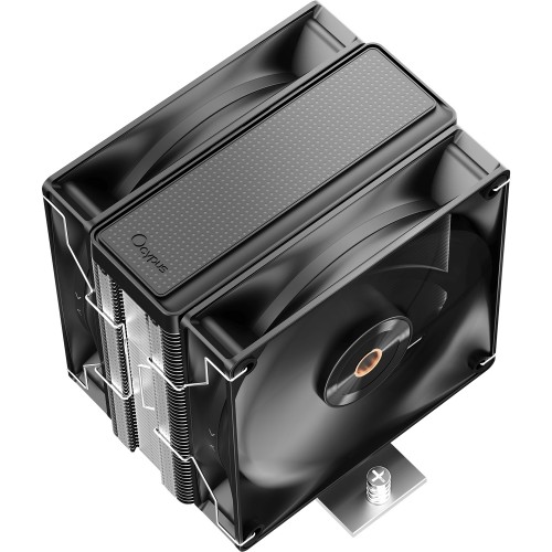 Кулер для процессора Ocypus Delta A40 Elite BK с двойным вентилятором: мощность 220W, низкий уровень шума 29dBA, совместимость с AM5/AM4
