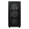 Корпус без блока питания/ Case HSPD M510, Mesh Mid Tower, Black, TG, 0.5 SPCC, 4x120mm ARGB (Orbis F1) ATX, mATX, mITX 180/280/160mm 1x2.5", 1x3.5", 7xPCI 2xUSB-A 3.0 517x277x418mm HSPD