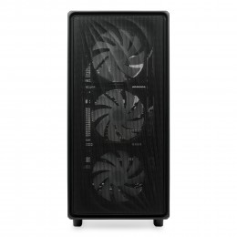 Корпус без блока питания/ Case HSPD M510, Mesh Mid Tower, Black, TG, 0.5 SPCC, 4x120mm ARGB (Orbis F1) ATX, mATX, mITX 180/280/160mm 1x2.5", 1x3.5", 7xPCI 2xUSB-A 3.0 517x277x418mm