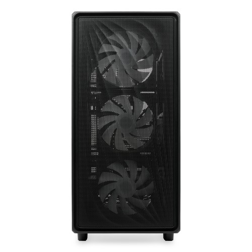 Корпус без блока питания/ Case HSPD M510, Mesh Mid Tower, Black, TG, 0.5 SPCC, 4x120mm ARGB (Orbis F1) ATX, mATX, mITX 180/280/160mm 1x2.5", 1x3.5", 7xPCI 2xUSB-A 3.0 517x277x418mm HSPD