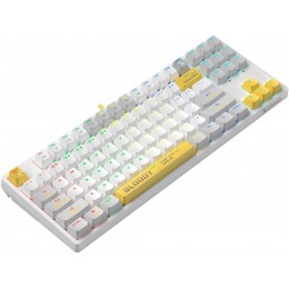 Клавиатура A4Tech Bloody S87 Energy механическая белый/желтый USB for gamer LED (S87 USB ENERGY WHITE)