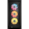 Корпус Corsair Frame 4000D RS ARGB - Midi-Tower без блока питания с RGB подсветкой, 3 вентилятора 120mm, поддержка E-ATX/ATX/mATX/mITX, черный