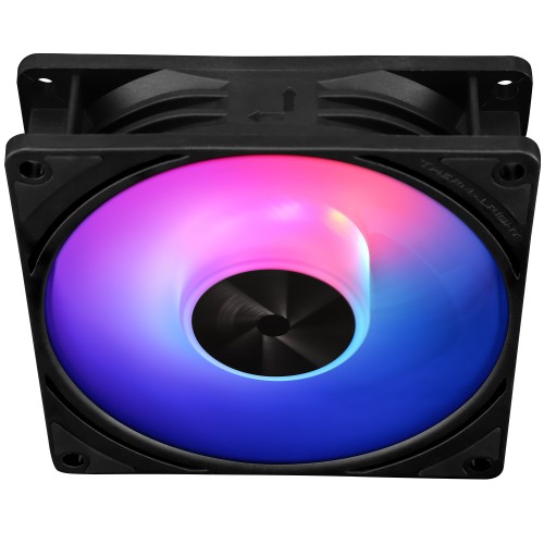 Кулер для корпуса/ Case Cooler Thermalright TL-P9-S (92x92x25mm, 4-pin PWM, ARGB, 32.77CFM, 23.85dBA, 2200RPM, Black)