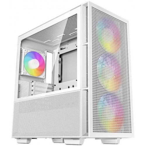 Корпус Deepcool CH560 белый ATX - 8 вентиляторов 120мм, 3 вентилятора 140мм, USB 3.0, без БП